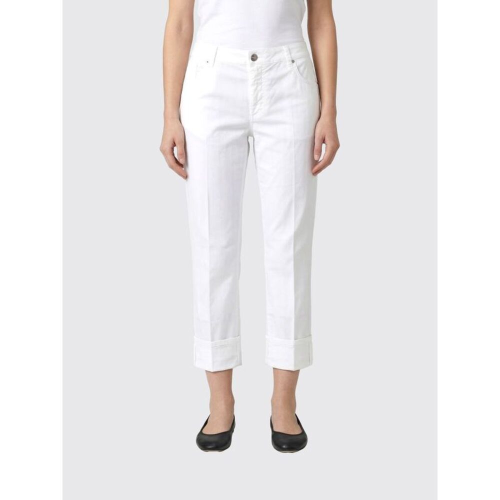 Dondup Women Cropped Fit Stretch Denim Jeans Dondup